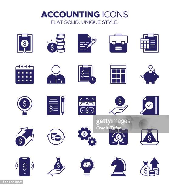 online banking icon set - internet banking, digital banking, mobile banking, e-banking, mobile payments - balance sheet stock illustrations