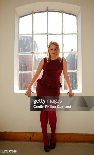 Actress Julia Sontag attends the 18th anniversary celebration of the TV-show 'Verbotene Liebe' on April 22, 2013 in Hamburg, Germany.