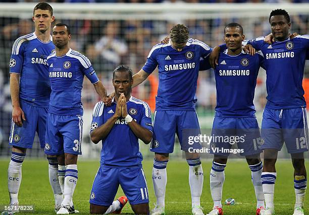 Didier Drogba during the UEFA Champions League final football match between FC Bayern Munich and Chelsea FC on May 19, 2012 at the Fussball Arena...