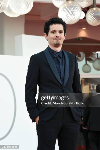 American director, screenwriter and film producer Damien Chazelle at the 80 Venice International Film Festival 2023. Closing Ceremony Red Carpet....