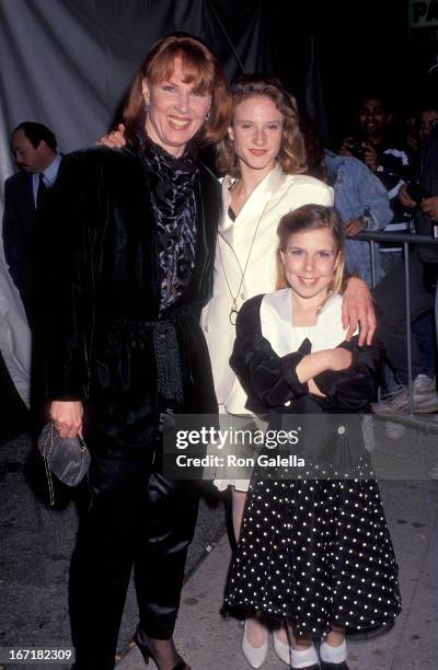 Actress Mariette Hartley and daughter Justine Boyriven attend the 13th Annual CableACE Awards on January 12, 1992 at the Pantages Theatre in...