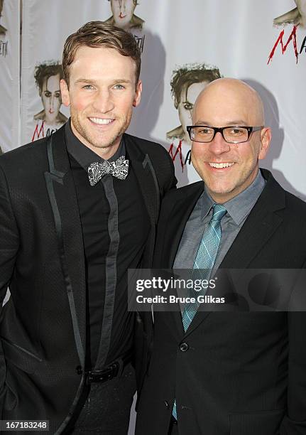 Claybourne Elder and Eric Rosen attend the Broadway opening night of "Macbeth" at The Ethel Barrymore Theatre on April 21, 2013 in New York City.