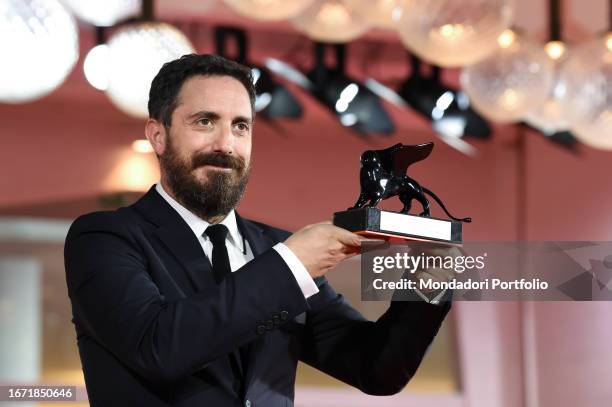 Chilean director, screenwriter and film producer Pablo Larrain winner of the best screenwriting at the 80 Venice International Film Festival 2023....
