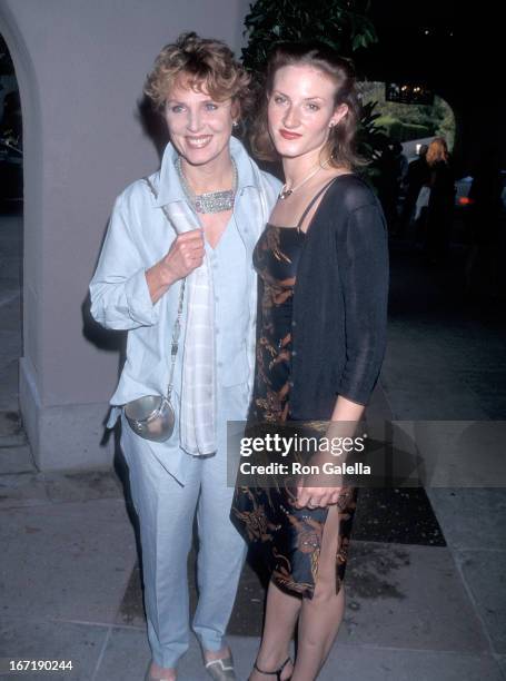 Actress Mariette Hartley and daughter Justine Boyriven attend the CBS Summer TCA Press Tour on July 24, 1998 at the Ritz-Carlton Hotel in Pasadena,...