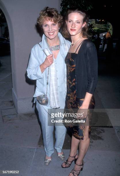 Actress Mariette Hartley and daughter Justine Boyriven attend the CBS Summer TCA Press Tour on July 24, 1998 at the Ritz-Carlton Hotel in Pasadena,...