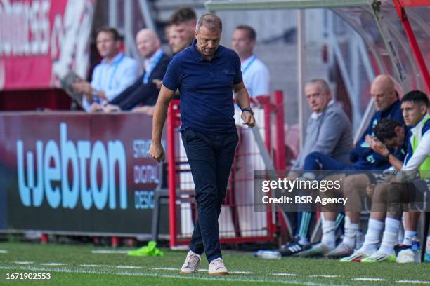 Head coach Maurice Steijn of Ajax disappointed during the Dutch Eredivisie match between FC Twente and AFC Ajax at De Grolsch Veste on September 17,...