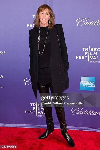 Co-Founder of the Tribeca Film Festival Jane Rosenthal attends the screening of "Inside Out: The People's Art Project" during the 2013 Tribeca Film...