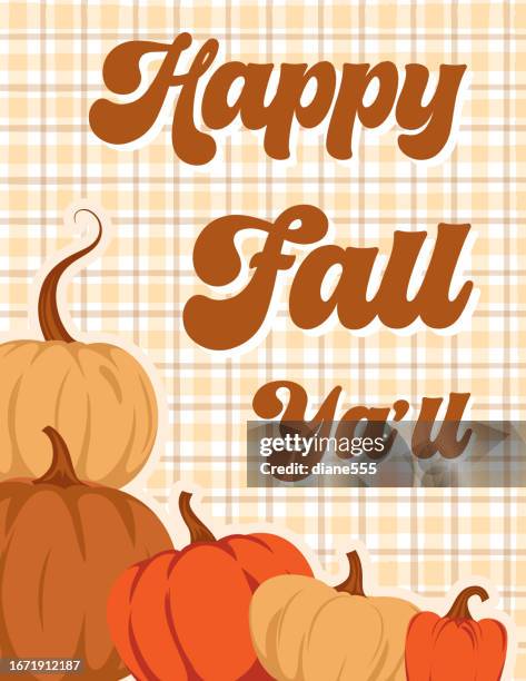 autumn pumpkin background template - harvest festival stock illustrations