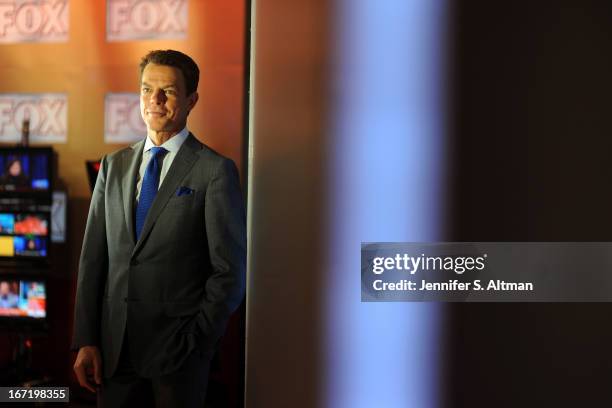 Anchor Shepard Smith is photographed for Los Angeles Times on March 18, 2013 in his studio at Fox News in New York City.