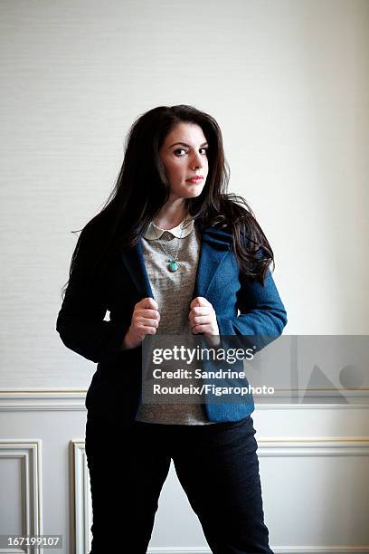 Figaro ID: 106288-005. Author Stephenie Meyer is photographed for Le Figaro Magazine on March 7, 2013 in Paris, France. CREDIT MUST READ: Sandrine...