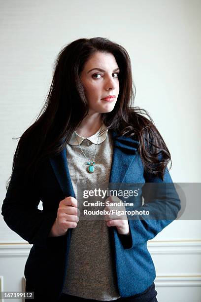 Figaro ID: 106288-007. Author Stephenie Meyer is photographed for Le Figaro Magazine on March 7, 2013 in Paris, France. PUBLISHED IMAGE. CREDIT MUST...