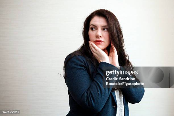 Figaro ID: 106288-011. Author Stephenie Meyer is photographed for Le Figaro Magazine on March 7, 2013 in Paris, France. CREDIT MUST READ: Sandrine...