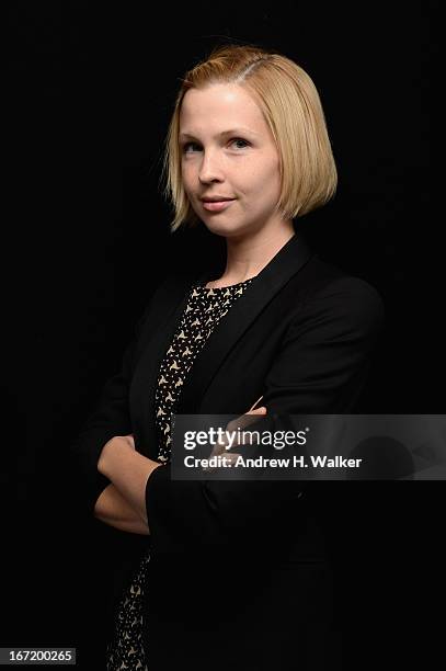 Amy Grantham, actress in the film "Lily" poses at the Tribeca Film Festival 2013 portrait studio on April 22, 2013 in New York City.