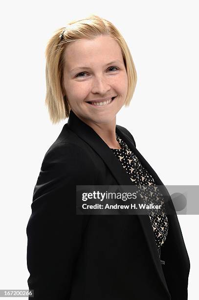 Amy Grantham, actress in the film "Lily" poses at the Tribeca Film Festival 2013 portrait studio on April 22, 2013 in New York City.