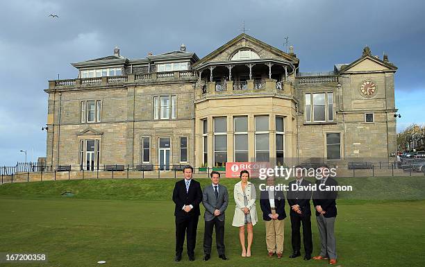 Ricoh Women's Open Officials Bart Somsen Brand Strategy Manager Ricoh Europe, Robbie Clyde Ryder Cup Project Director,Melissa Reid Ladies European...