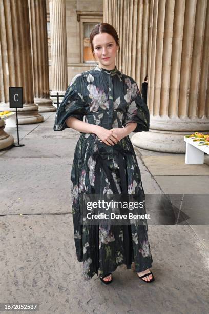 Morfydd Clark attends the Erdem show during London Fashion Week September 2023 at The British Museum on September 17, 2023 in London, England.