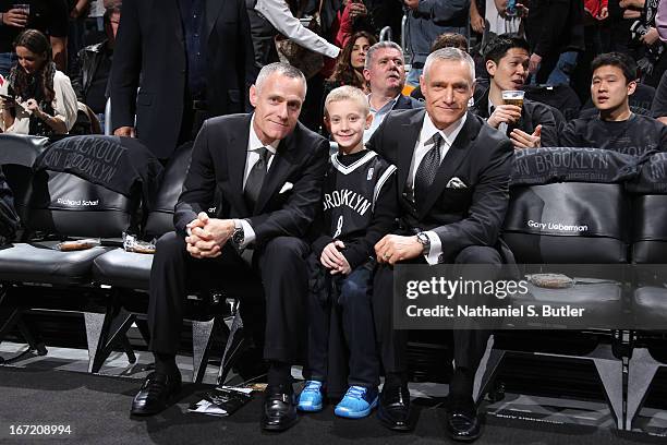 Brooklyn Nets fans during the game between the Brooklyn Nets and Chicago Bulls in Game One of the Eastern Conference Quarterfinals during the 2013...