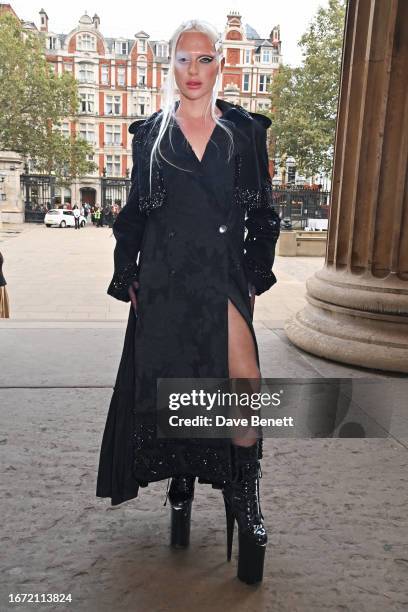 Bimini Bon Boulash attends the Erdem show during London Fashion Week September 2023 at The British Museum on September 17, 2023 in London, England.