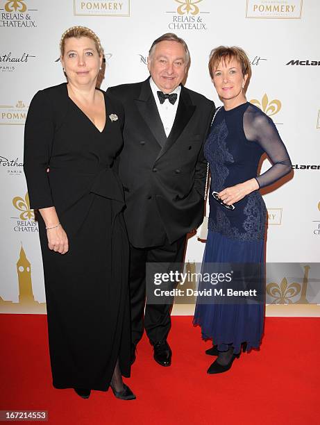 Nathalie Vranken and Paul Francois Vranken attend Relais & Chateaux's 'Diner des Grands Chefs London 2013' in aid of Action Against Hunger at The Old...