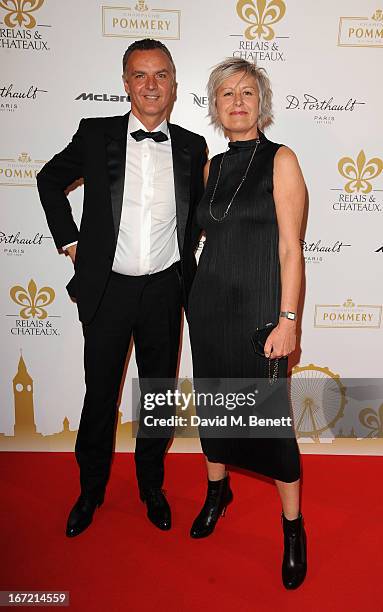 Annie Lemonie attends Relais & Chateaux's 'Diner des Grands Chefs London 2013' in aid of Action Against Hunger at The Old Billingsgate on April 22,...