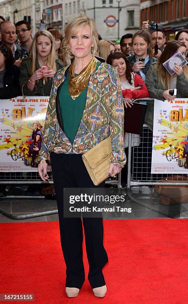 Ashley Jensen attends the UK Premiere of 'All Stars' at Vue West End on April 22, 2013 in London, England.