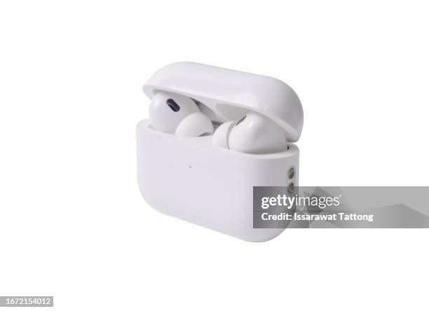 airpods pro 2nd - phone with case ears stock pictures, royalty-free photos & images