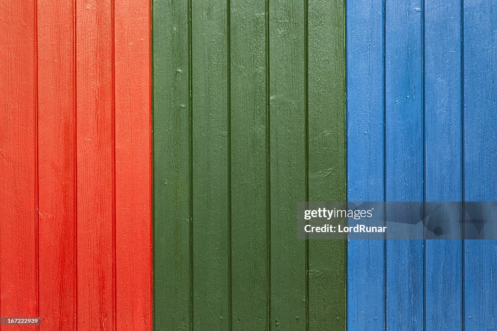Multi colored wall
