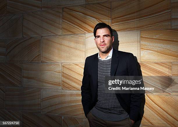 Actor Zachary Quinto at the "Star Trek Into Darkness" photo call on April 23, 2013 in Sydney, Australia.