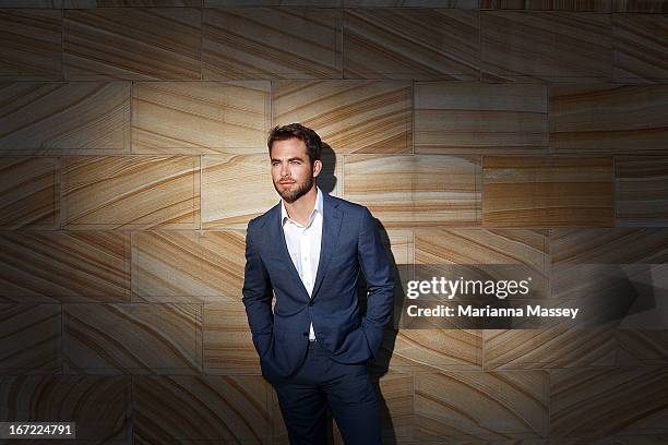 Actor Chris Pine at the "Star Trek Into Darkness" photo call on April 23, 2013 in Sydney, Australia.
