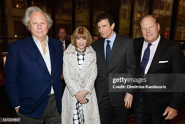 Editor in Chief of Vanity Fair Graydon Carter, Conde Nast artistic director Anna Wintour, Editor of The New Yorker David Remnick and CEO of Conde...