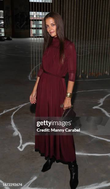 Katie Holmes attends the Ulla Johnson Show during New York Fashion Week September 2023 on September 10, 2023 in New York City.