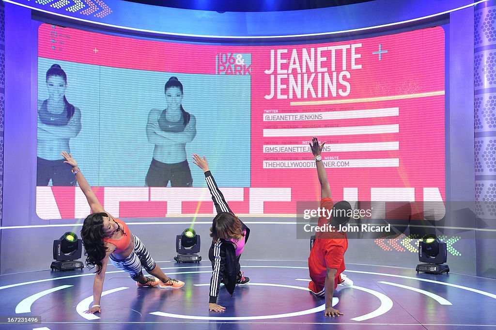 Ciara And Jeanette Jenkins Visit BET's "106 & Park"