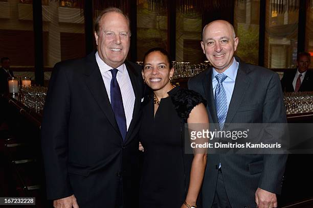 Of Conde Nast Chuck Townsend, Jill Bright and John Bellando attend the Conde Nast Celebrates Editorial Excellence: Toast To Editors, Writers And...