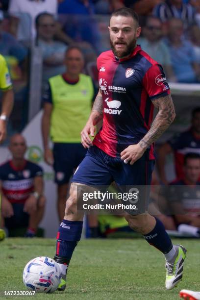 Nahitan Nandez during the Serie A TIM match between Cagliari Calcio and Udinese Calcio in Cagliari, Italy, on September 16, 2023.