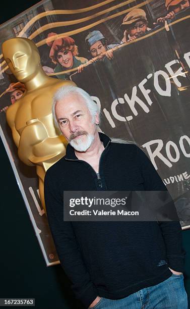 Rick Baker attends The Academy Of Motion Picture Arts And Sciences' VFX Convergence: Blending Makeup With Digital Arts In Film at Linwood Dunn...