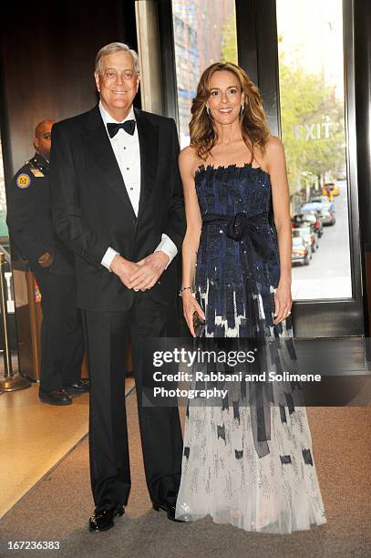 David Koch and Julia Koch attends the 6th annual Society of Memorial Sloan-Kettering Cancer Center Spring Ball at the Metropolitan Museum of Art on...