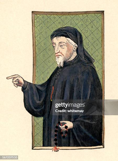 canterbury tales-geoffrey chaucer - kent england stock-grafiken, -clipart, -cartoons und -symbole