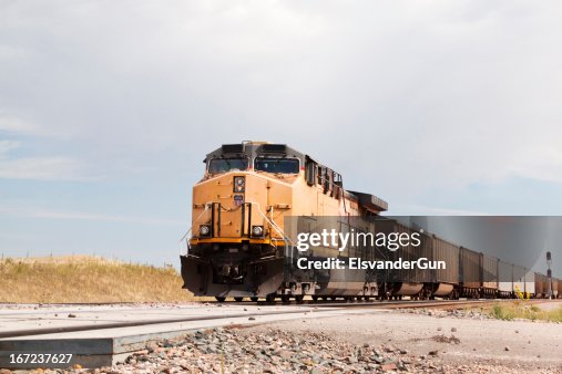 Union Pacific Railroad train approaching