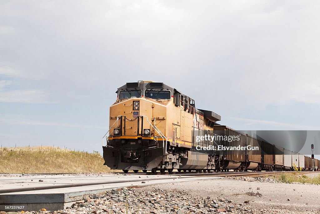 Union Pacific Railroad train approaching