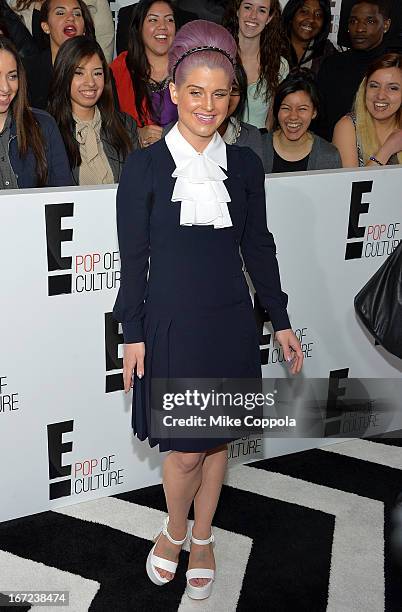 Kelly Osbourne attend the E! 2013 Upfront at The Grand Ballroom at Manhattan Center on April 22, 2013 in New York City.