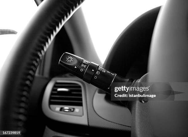 car lights switch - car blinker stock pictures, royalty-free photos & images