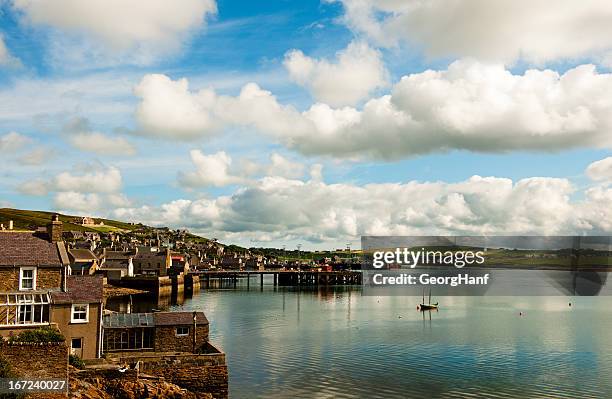 harbor of stomness - orkney islands bildbanksfoton och bilder