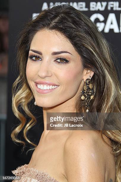 Yolanthe Cabau attends the "Pain & Gain" premiere held at TCL Chinese Theatre on April 22, 2013 in Hollywood, California.