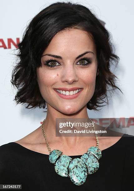 Actress Jaimie Alexander attends the Los Angeles special screening of Millennium Entertainment's "The Iceman" at ArcLight Hollywood on April 22, 2013...