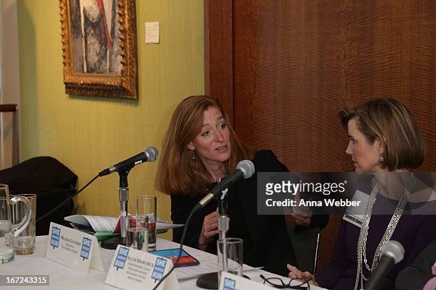 Vice President of PG&E Melissa Lavinson and Former President of Global Wealth and Investment Management Bank of America Sallie Krawcheck during the...