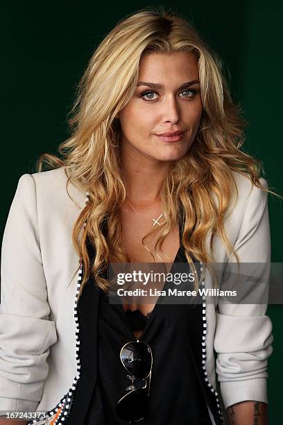 Cheyenne Tozzi poses during the COSMO 40 Years Celebration Lunch at Otto Ristorante on April 23, 2013 in Sydney, Australia.