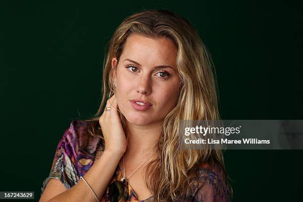 Caggie Dunlop poses during the COSMO 40 Years Celebration Lunch at Otto Ristorante on April 23, 2013 in Sydney, Australia.