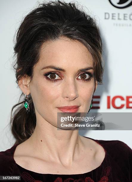Winona Ryder arrives at the "The Iceman" - Los Angeles Premiere on April 22, 2013 in Hollywood, California.