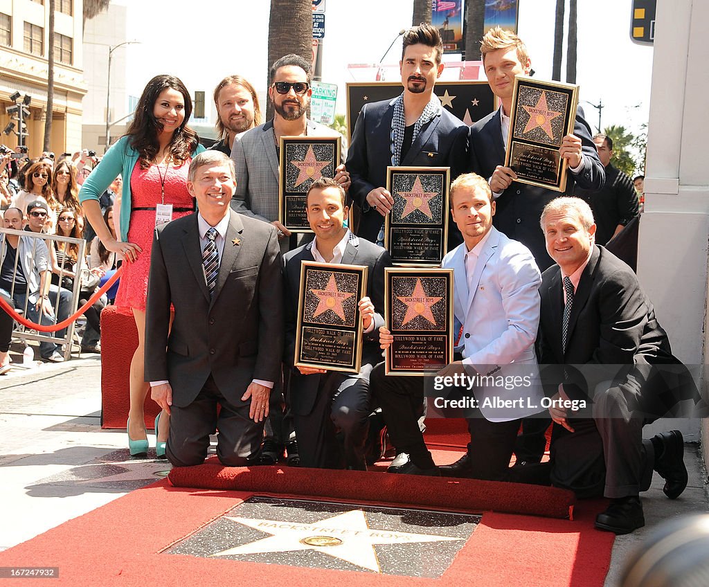 Backstreet Boys Honored On The Hollywood Walk Of Fame