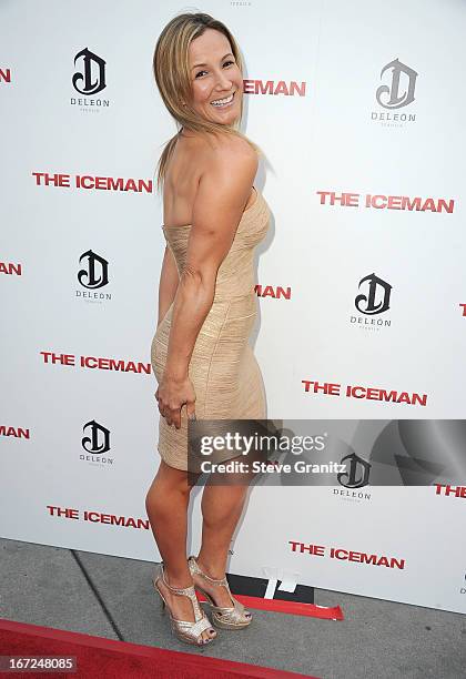 Sarah Farooqui arrives at the "The Iceman" - Los Angeles Premiere on April 22, 2013 in Hollywood, California.
